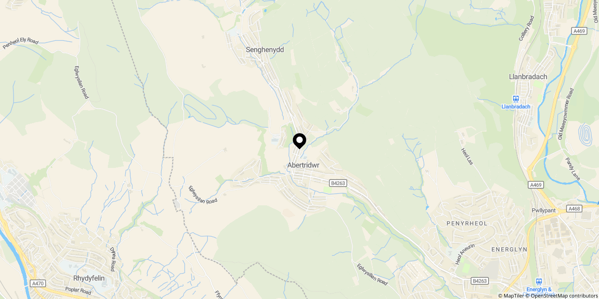 Approximate location of High Street, Abertridwr, Caerphilly, CF83 4FE